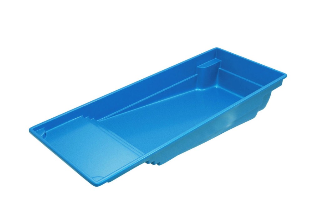 high angle rendering of corinthian fiberglass inground pool