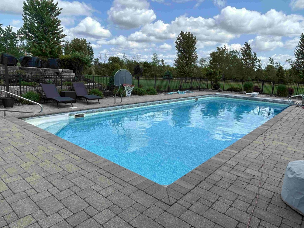 Vinyl Liner Replacement in Franksville WI - Before, Faded Liner
