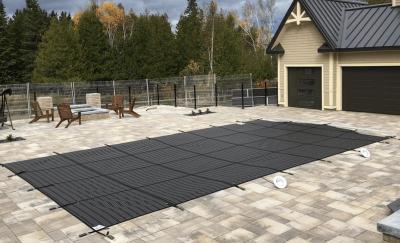Inground pool safety cover